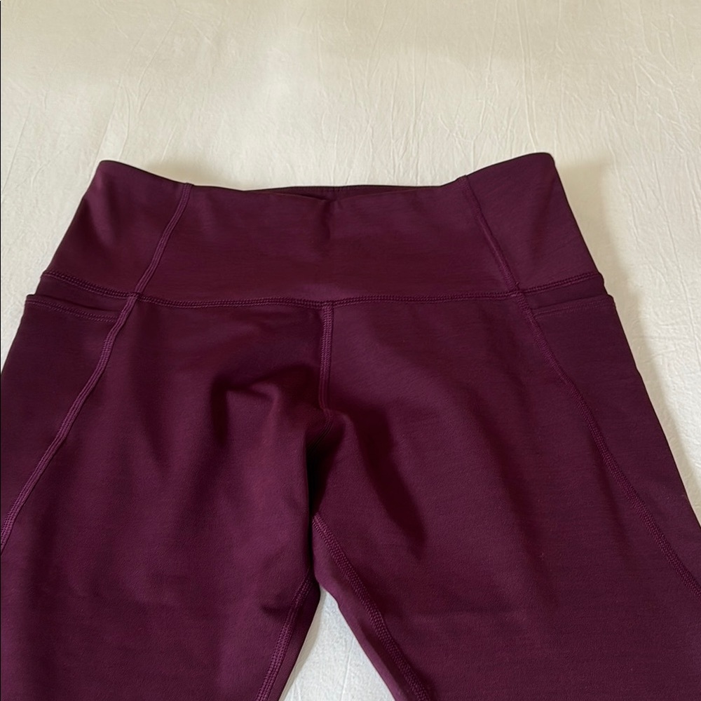 Lorna Jane Plum High-Waisted Leggings
